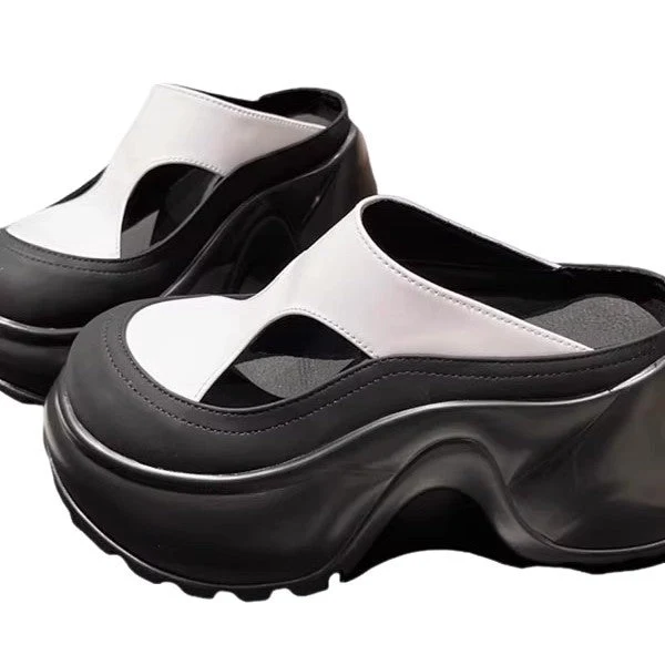 Damen modische Clogs mit konturierter Sohle
