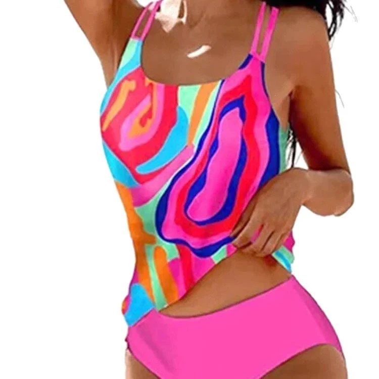 Damen Tankini mit verspieltem floralem Design Nord Taschen