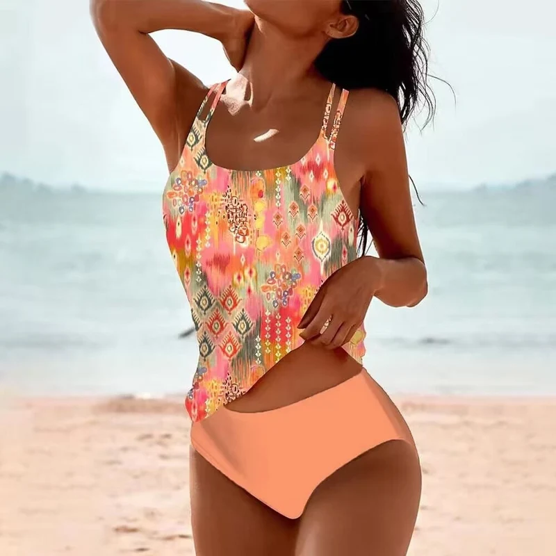 Damen Tankini mit verspieltem floralem Design Nord Taschen