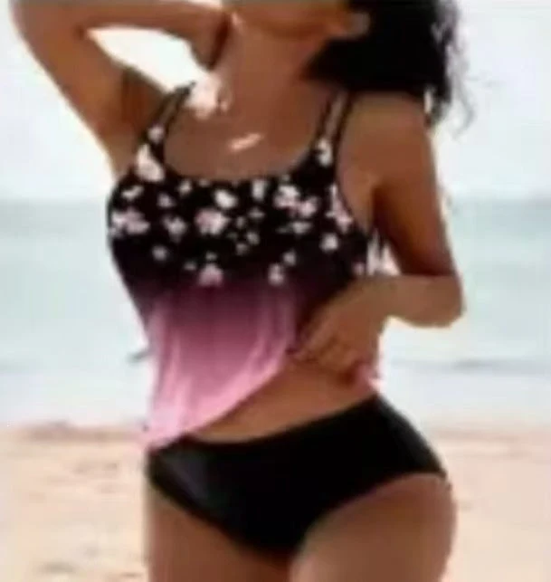 Damen Tankini mit verspieltem floralem Design Nord Taschen