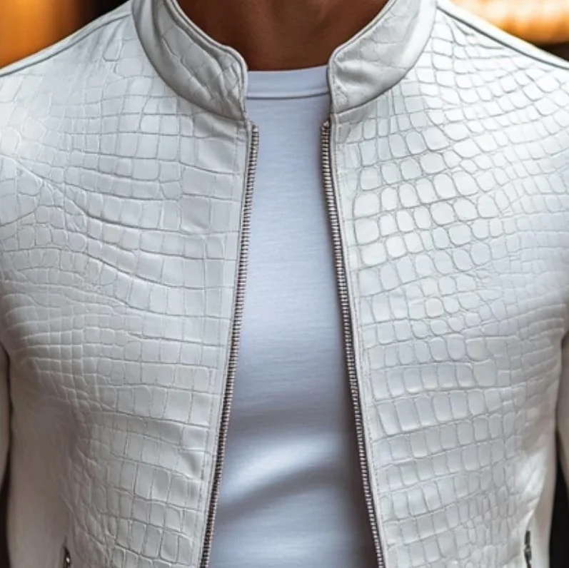 Luxuriöse Kroko jacke
