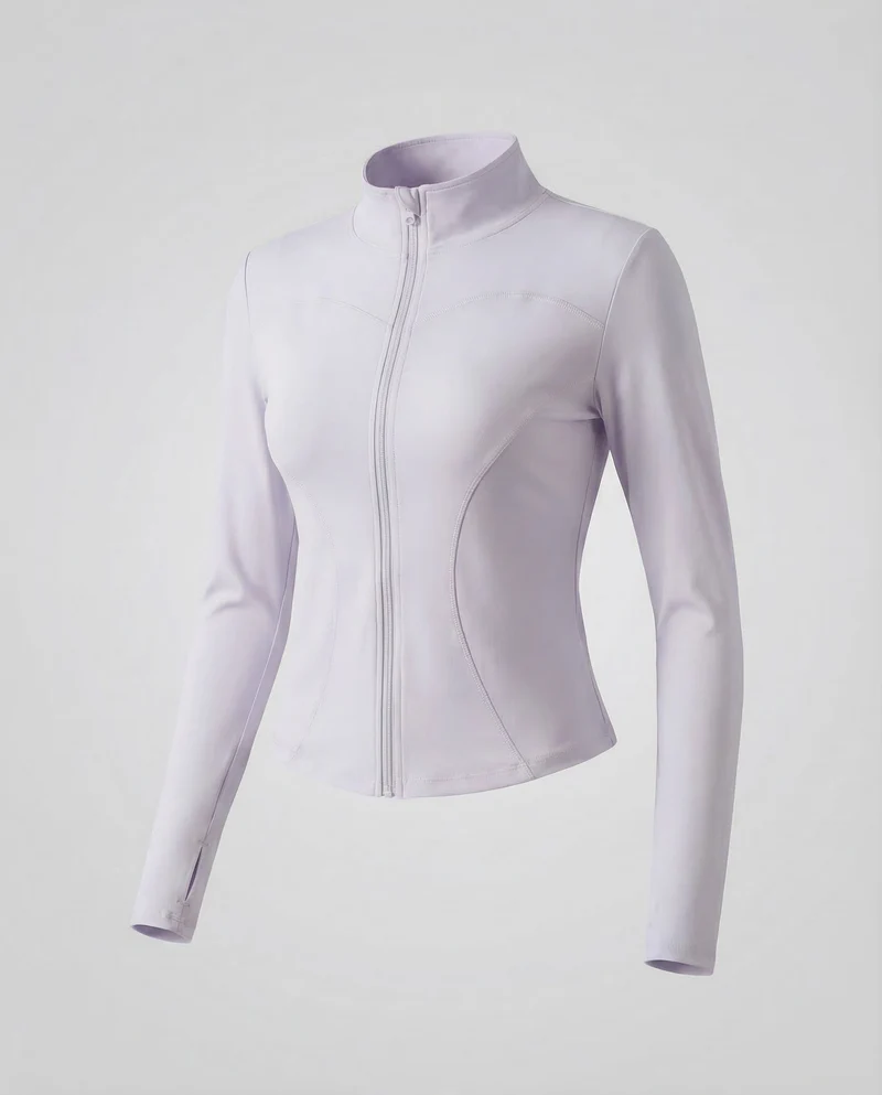 Damen Figurbetonte Stretch-Sportjacke