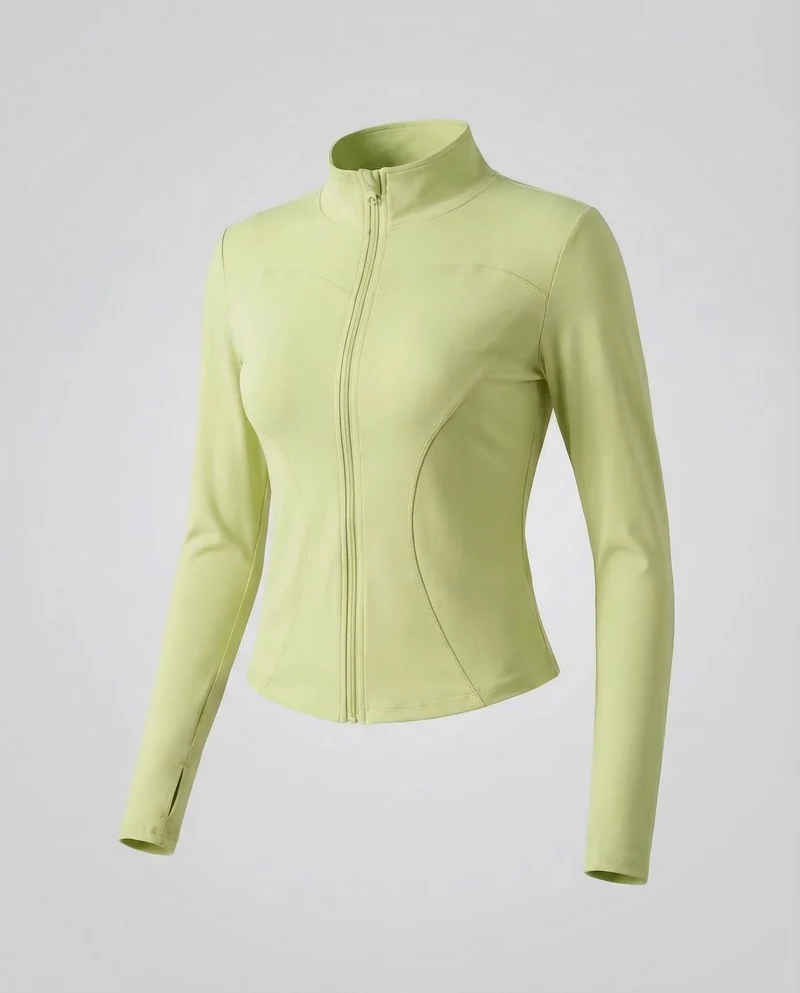 Damen Figurbetonte Stretch-Sportjacke