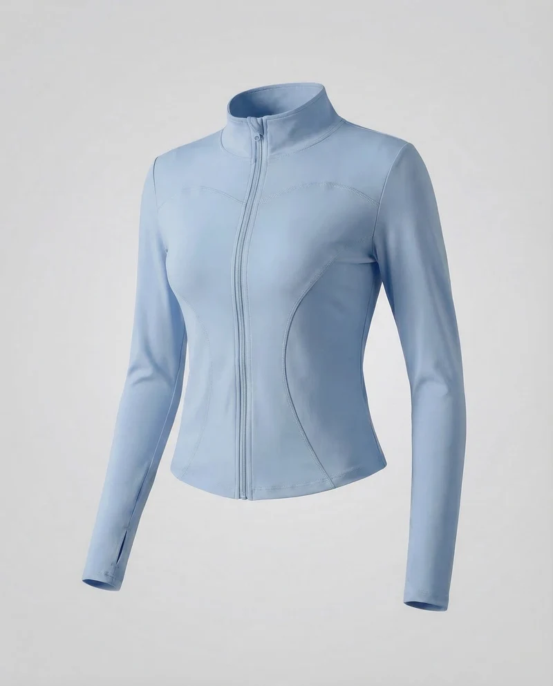Damen Figurbetonte Stretch-Sportjacke