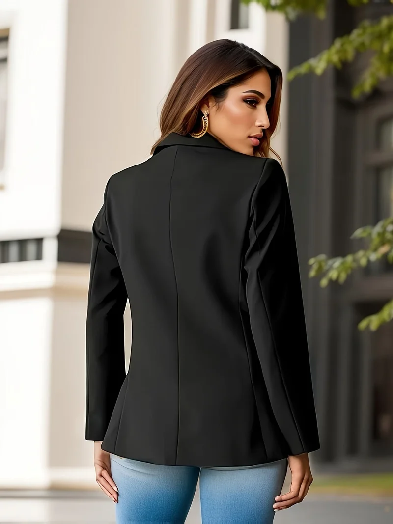 Solider Blazer mit Seitentaschen