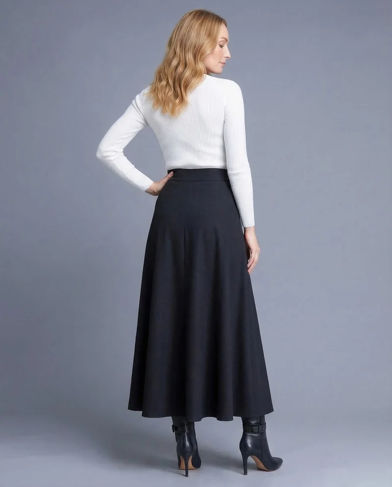 Damen Tellerrock Maxi