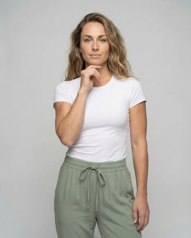 Damen Viskose Jogger Tunnelzug