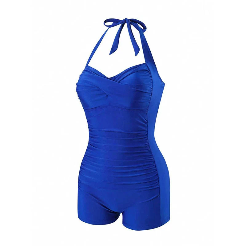 Damen Einteiler Badeanzug mit halterneck Design und moderner Passform