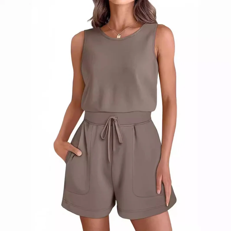 Damen Freizeit Overall mit modischen Taschen