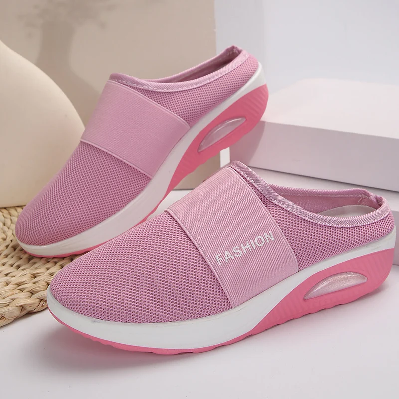 Damen Bequeme Slip-On Clogs mit atmungsaktiver Mesh-Oberfläche und flexibler Sohle