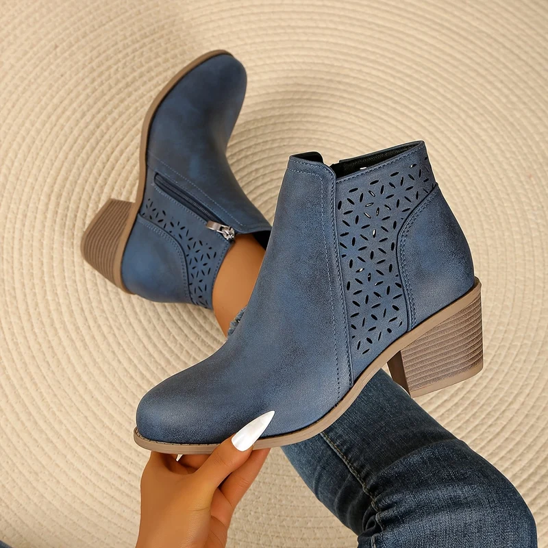 Damen-Stiefeletten aus Leder, orthopädisch & komfortabel