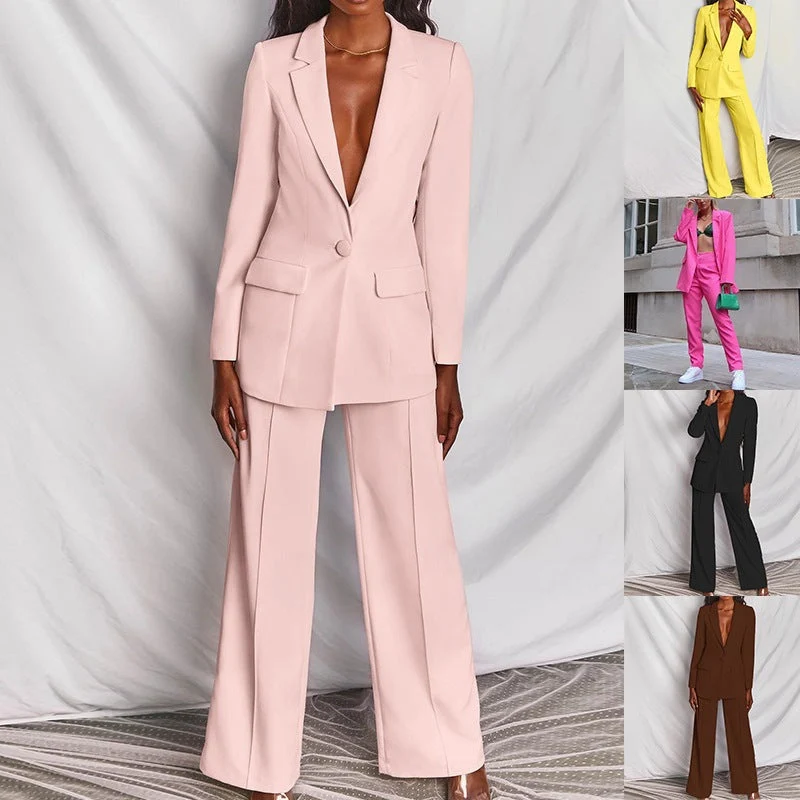 Damen Eleganter Anzug mit übergroßem Schnitt und modischen Akzenten