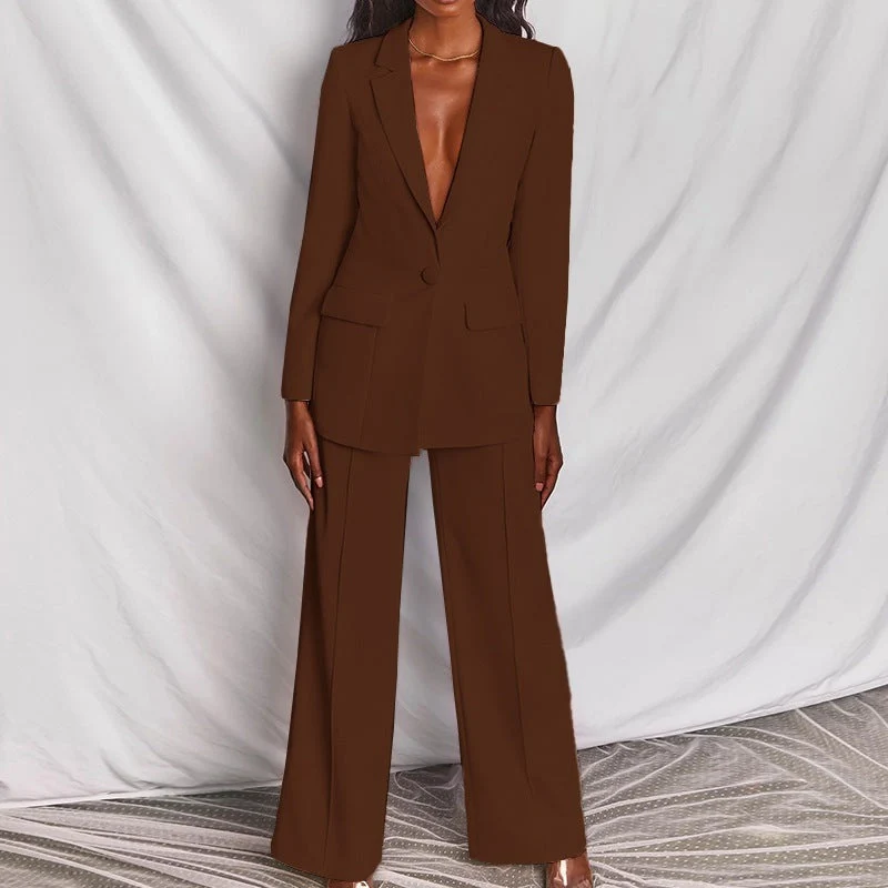 Damen Eleganter Anzug mit übergroßem Schnitt und modischen Akzenten