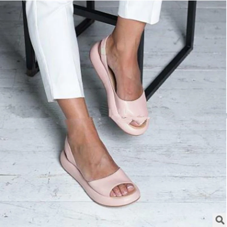 Damen bequeme Sandalen mit offenem Zehenbereich und anatomischer Fußbettung