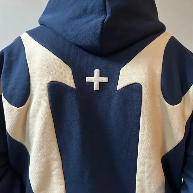 Zip Hoodie mit Teufelsmotiv