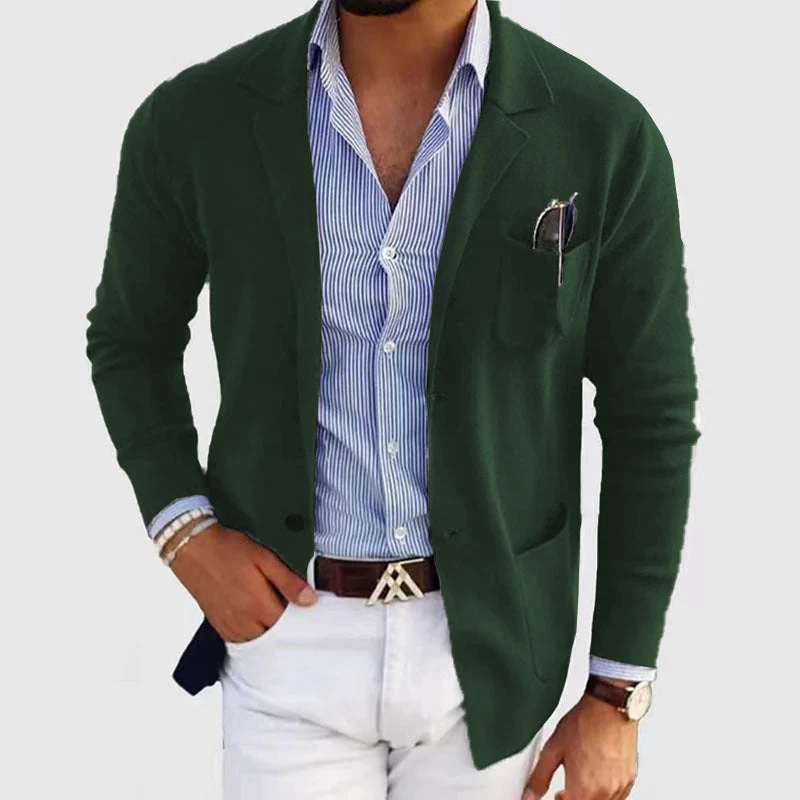 Herren eleganter Strickblazer