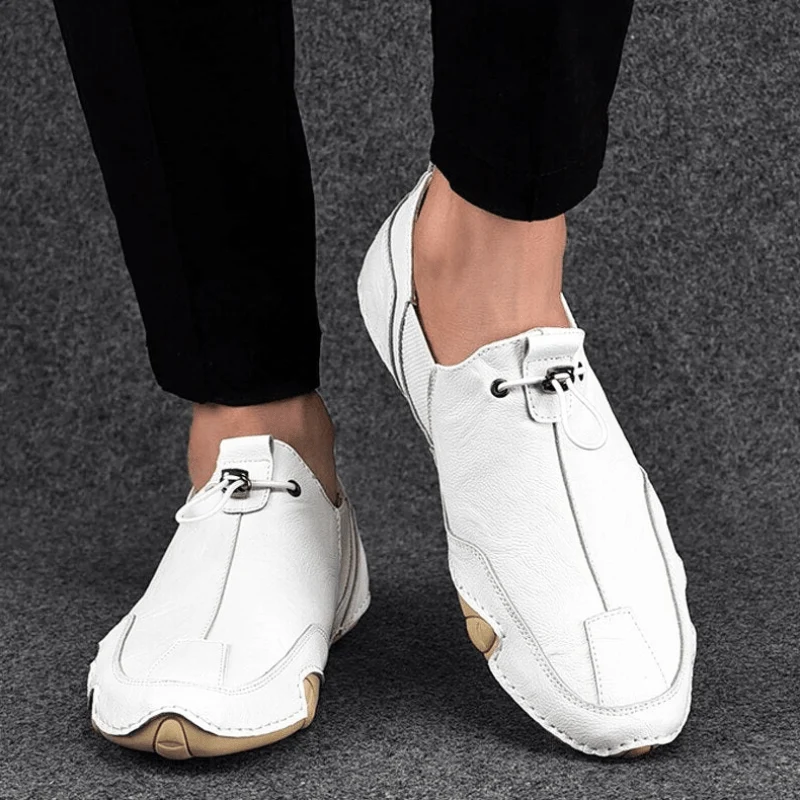 Herren Schuhe Echtes Leder Herren Slipper Komfortabel & Trendy