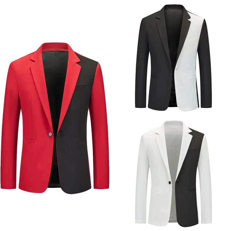 Herren kontrastierender Blazer mit modernem Schnitt