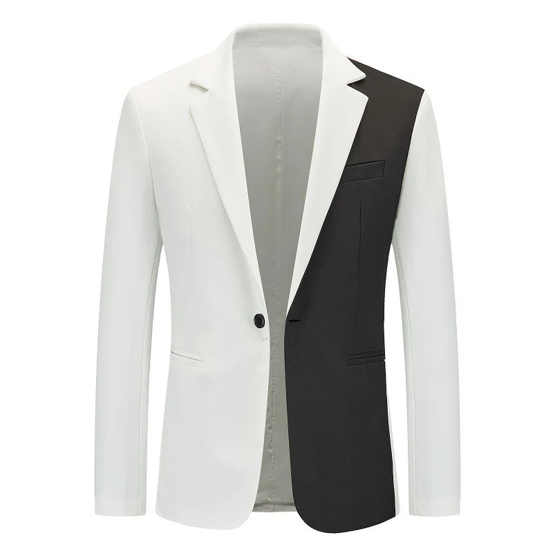 Herren kontrastierender Blazer mit modernem Schnitt