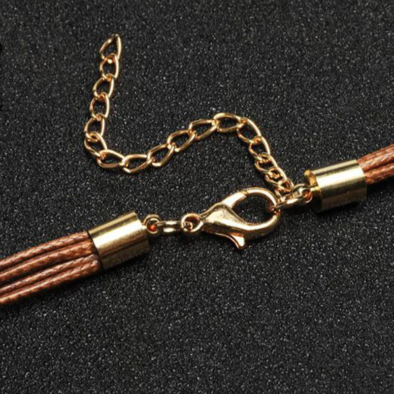 Goldene Feder Halskette Im Boho Stil