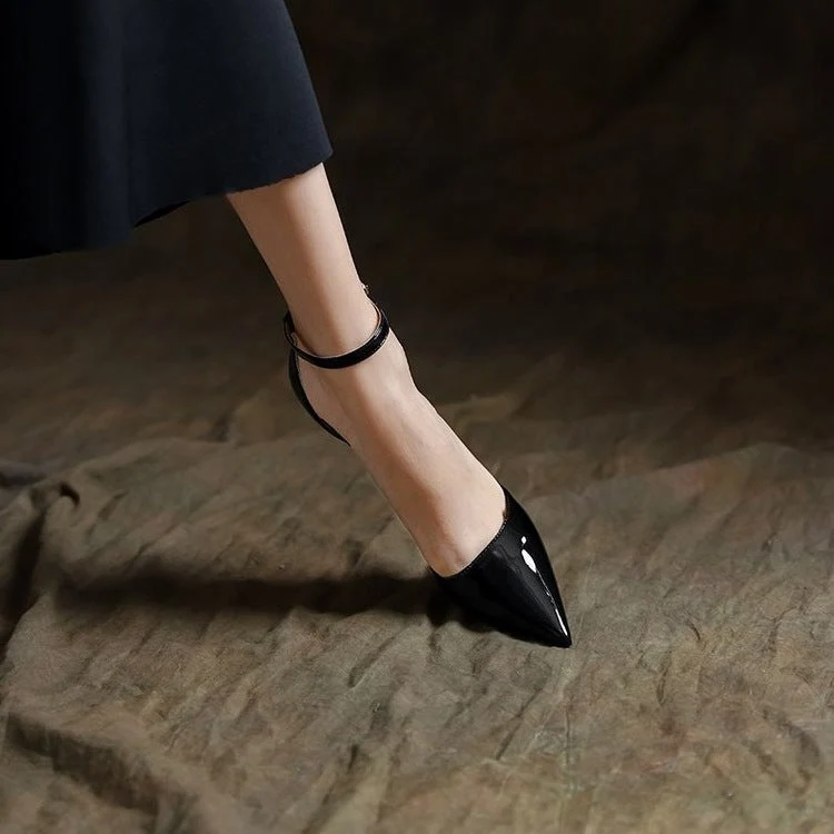 Damen elegante Schnür-Pumps mit spitzem Zehenbereich