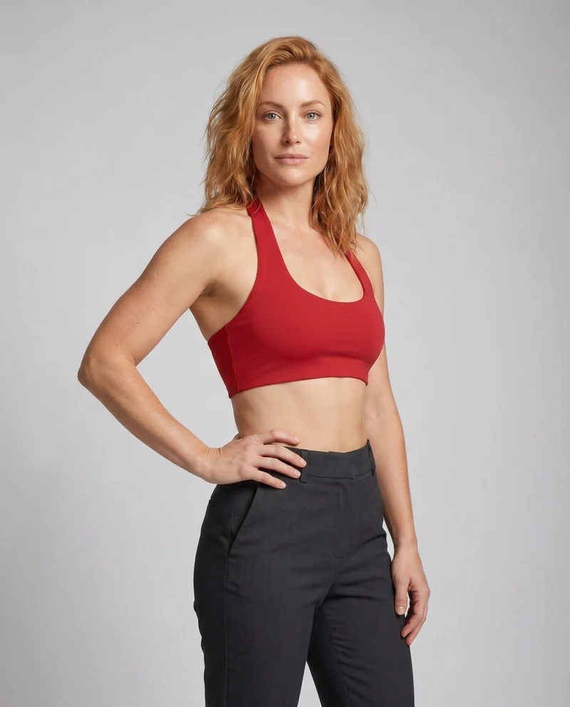 Damen nan sportliches Bustier mit Nackenband und formstabilem Komfortbund