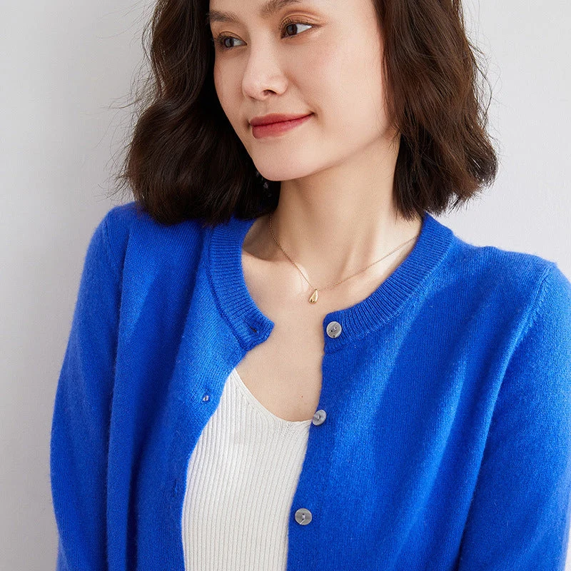 Kuschelige Strickjacke mit Feinem Muster