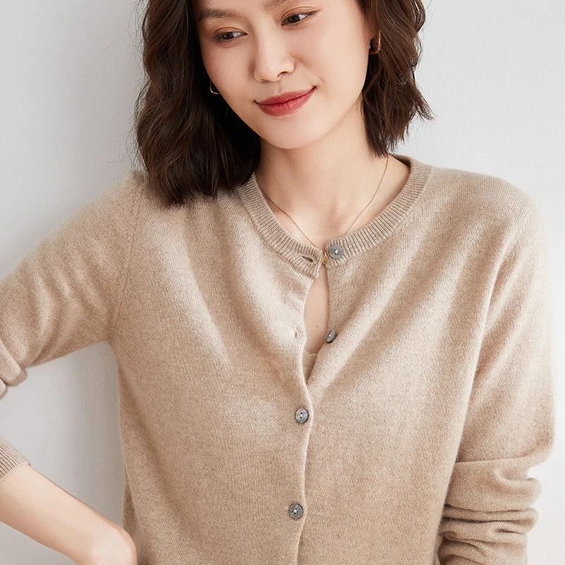 Kuschelige Strickjacke mit Feinem Muster