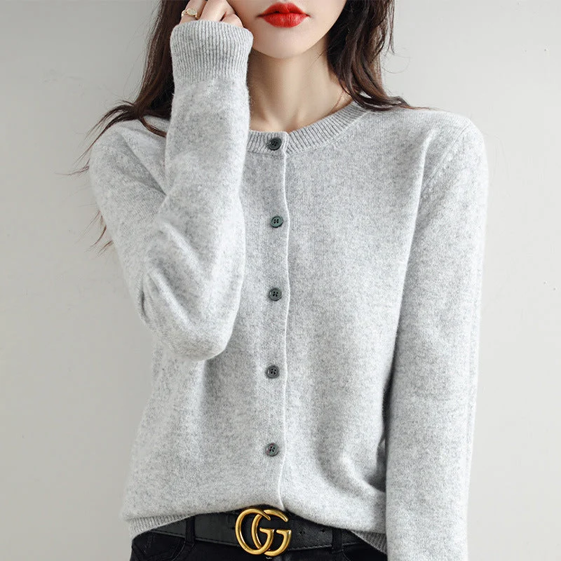 Kuschelige Strickjacke mit Feinem Muster