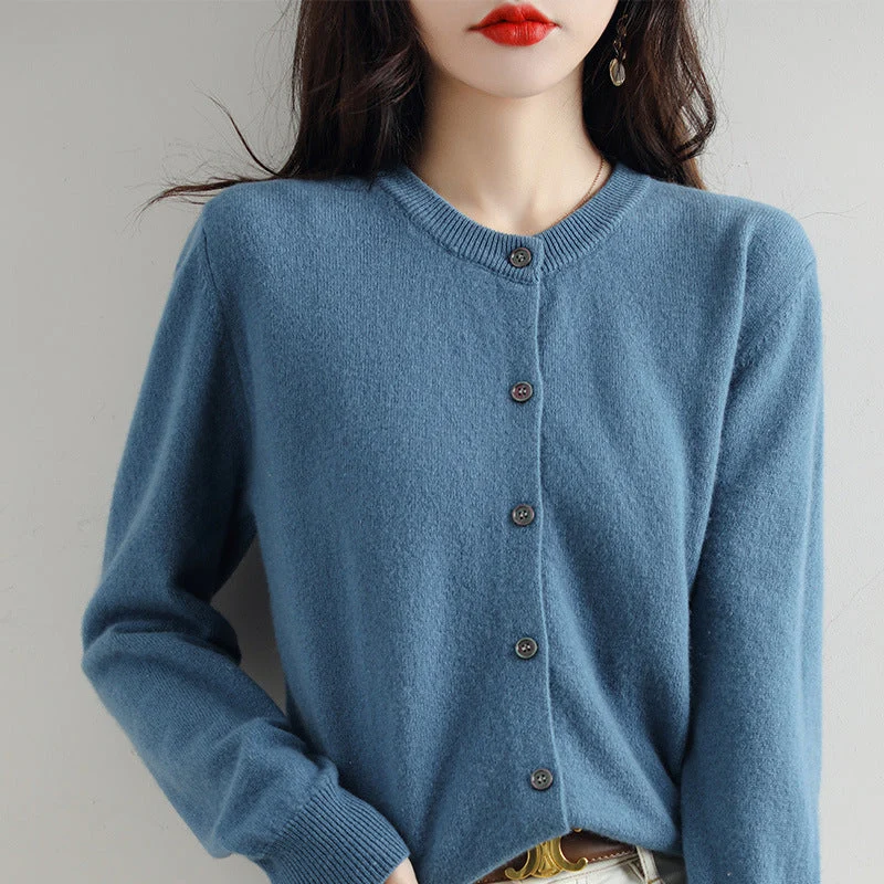 Kuschelige Strickjacke mit Feinem Muster