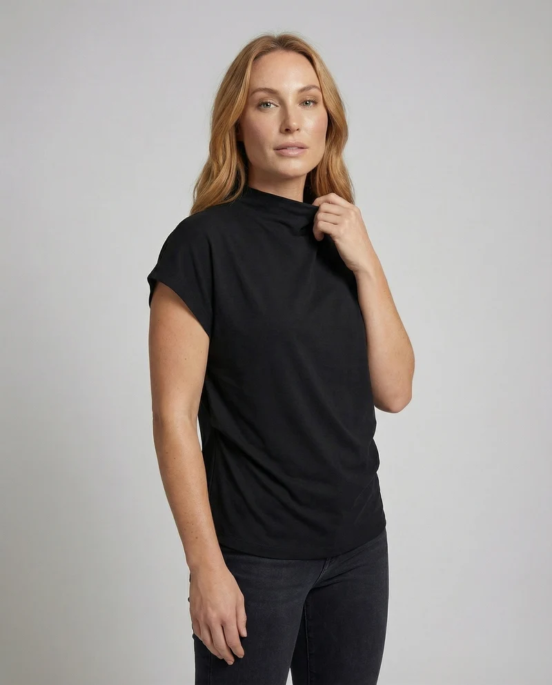 Damen Lockeres Oversize MischgewNord Taschene Top