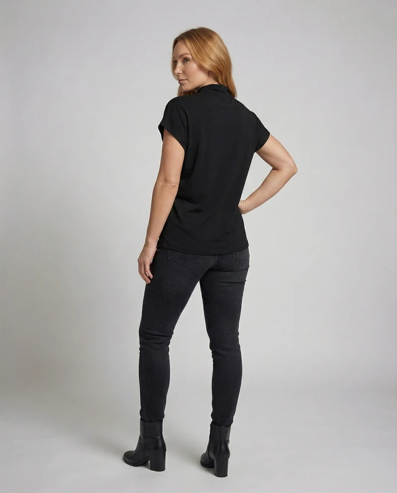 Damen Lockeres Oversize MischgewNord Taschene Top