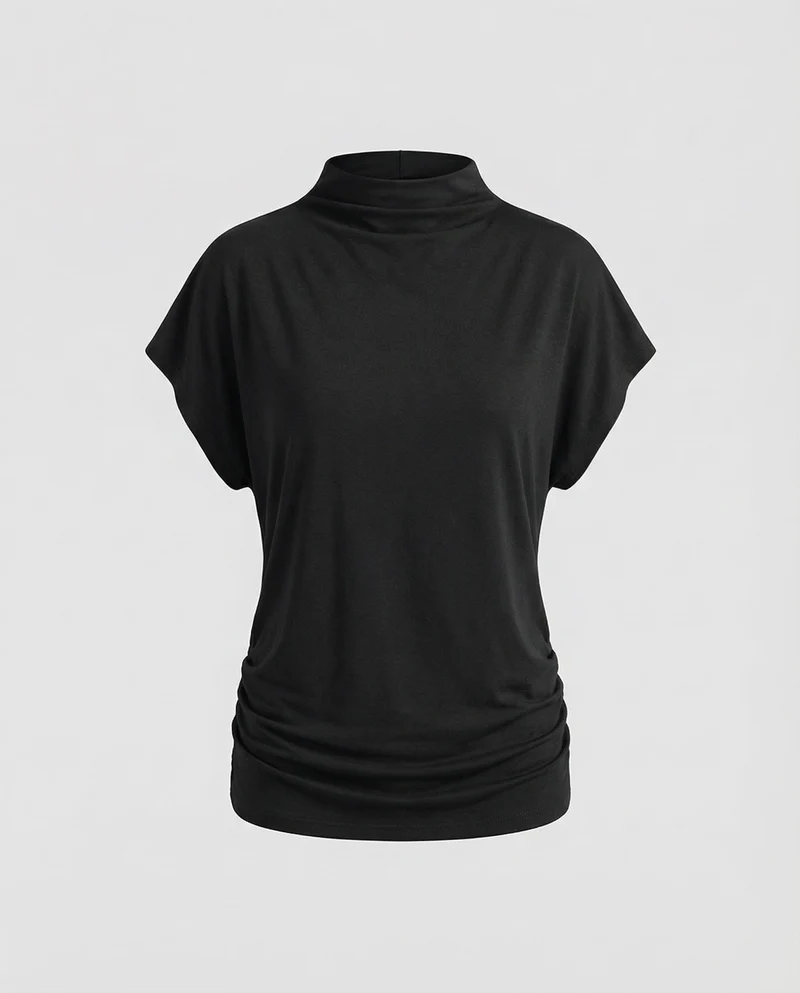 Damen Lockeres Oversize MischgewNord Taschene Top