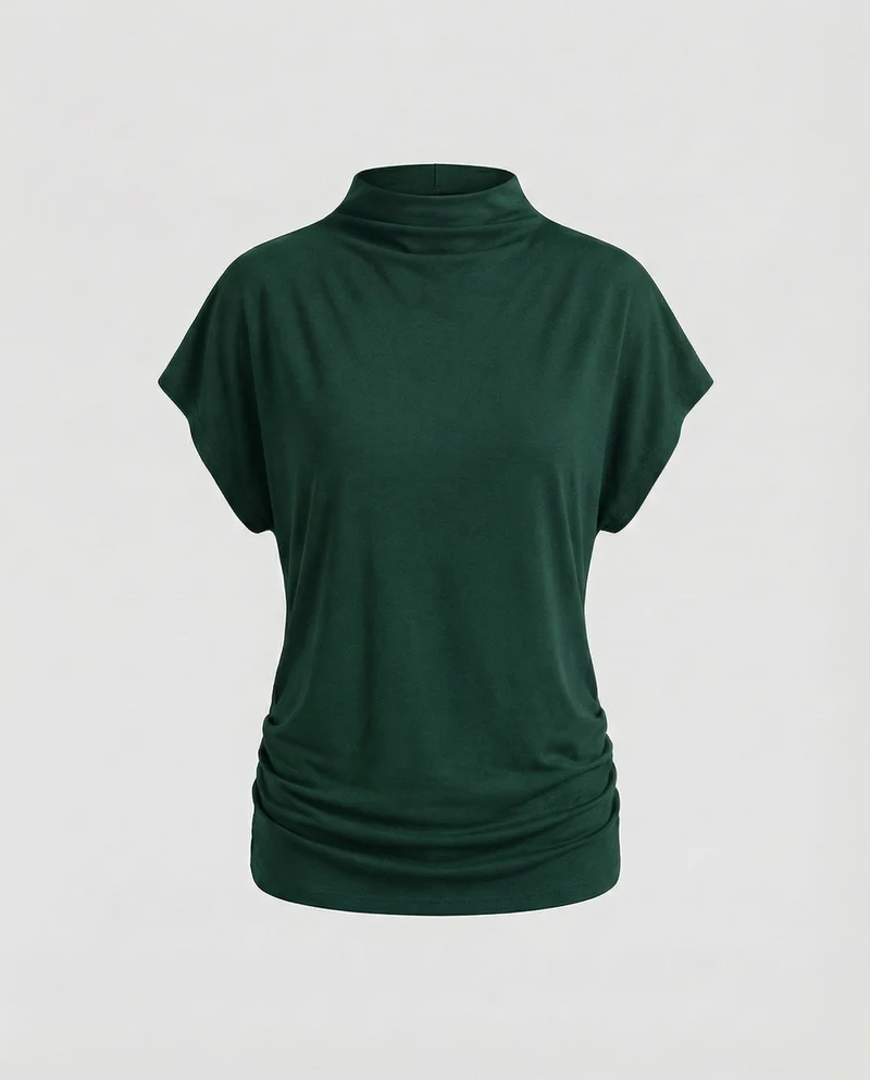Damen Lockeres Oversize MischgewNord Taschene Top
