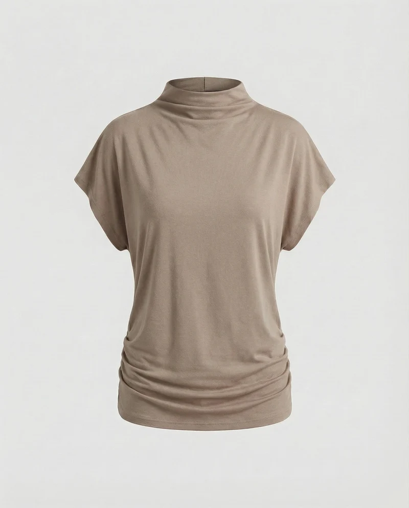 Damen Lockeres Oversize MischgewNord Taschene Top