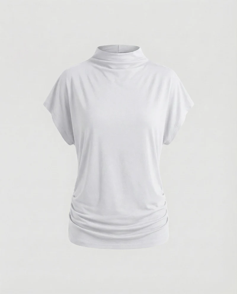 Damen Lockeres Oversize MischgewNord Taschene Top