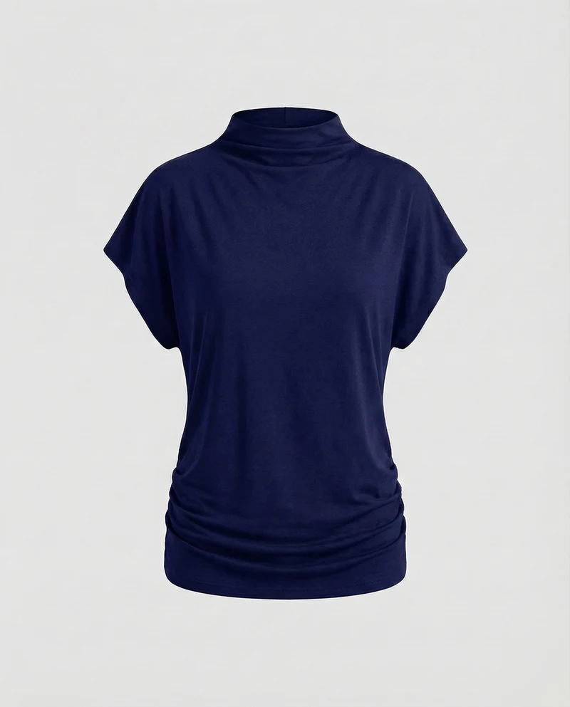 Damen Lockeres Oversize MischgewNord Taschene Top