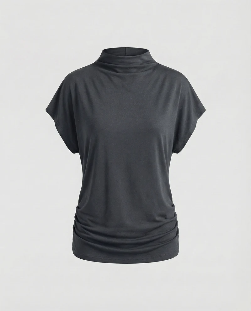 Damen Lockeres Oversize MischgewNord Taschene Top
