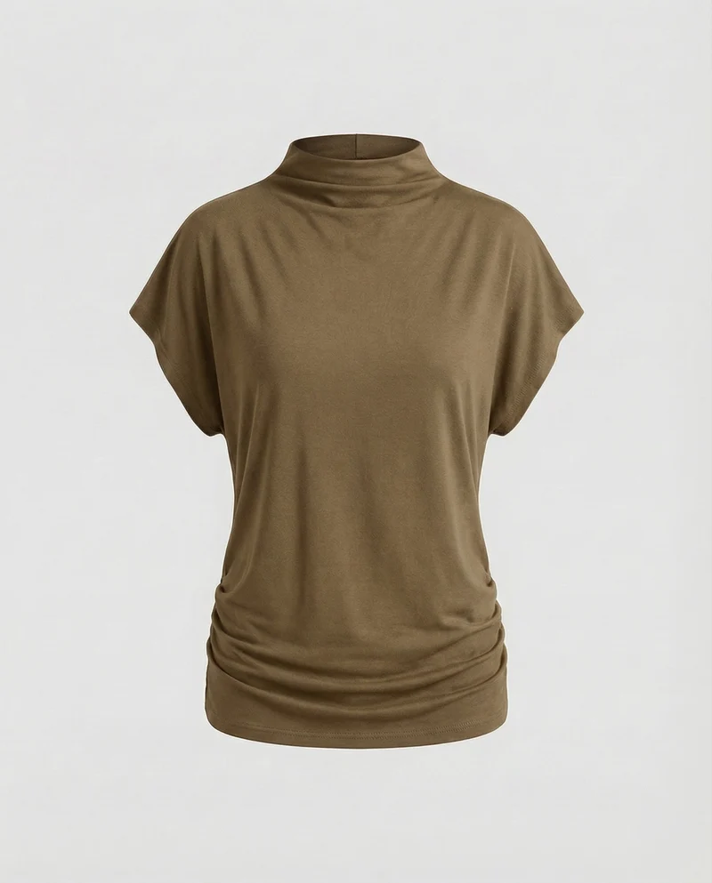 Damen Lockeres Oversize MischgewNord Taschene Top