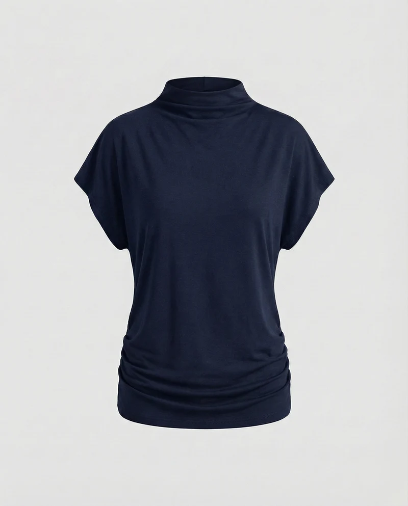 Damen Lockeres Oversize MischgewNord Taschene Top
