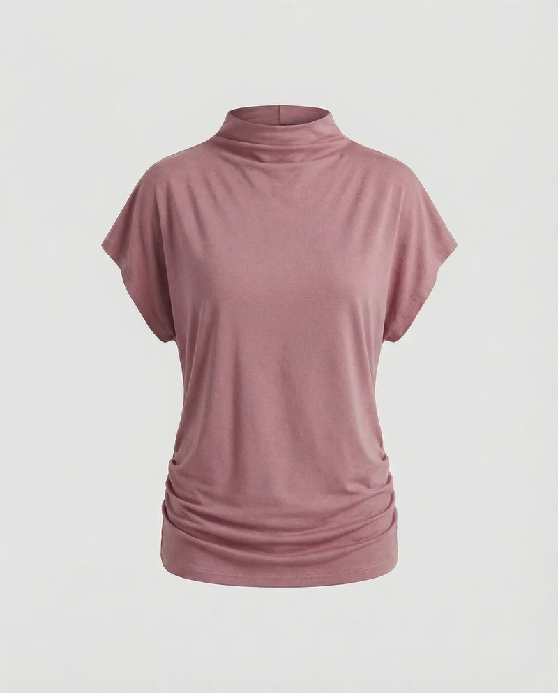 Damen Lockeres Oversize MischgewNord Taschene Top