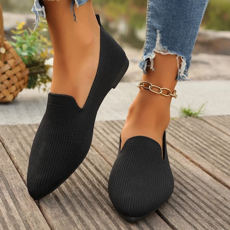 Damen Bequeme Slip-On Schuhe mit atmungsaktivem GewNord Taschene