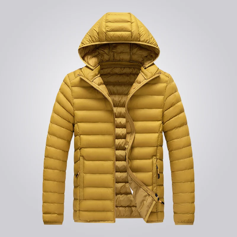 Wattierte Jacke mit abnehmbarer Kapuze