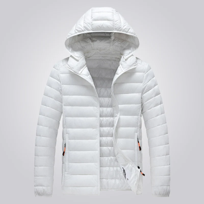 Wattierte Jacke mit abnehmbarer Kapuze