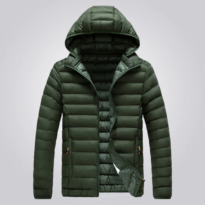 Wattierte Jacke mit abnehmbarer Kapuze