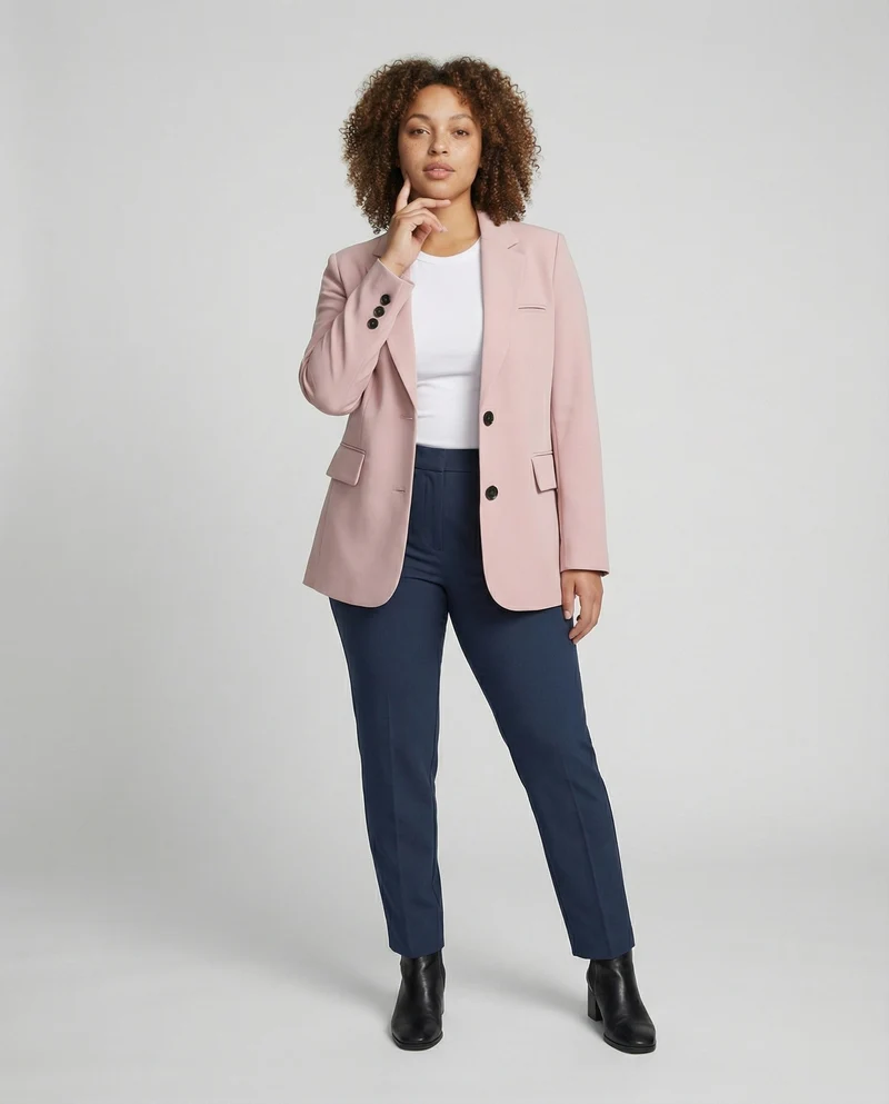 Damen Lässige Verlängerte Oversize-Sakko