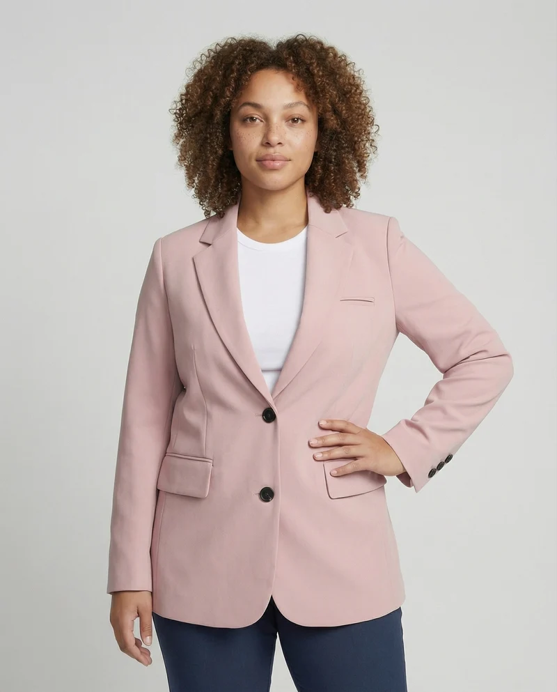 Damen Lässige Verlängerte Oversize-Sakko