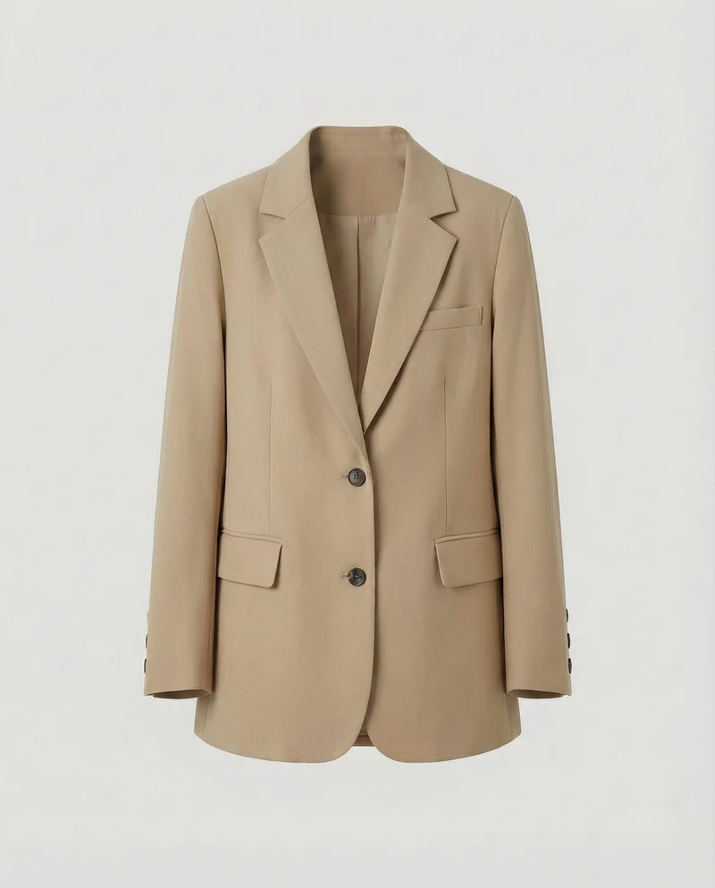 Damen Lässige Verlängerte Oversize-Sakko