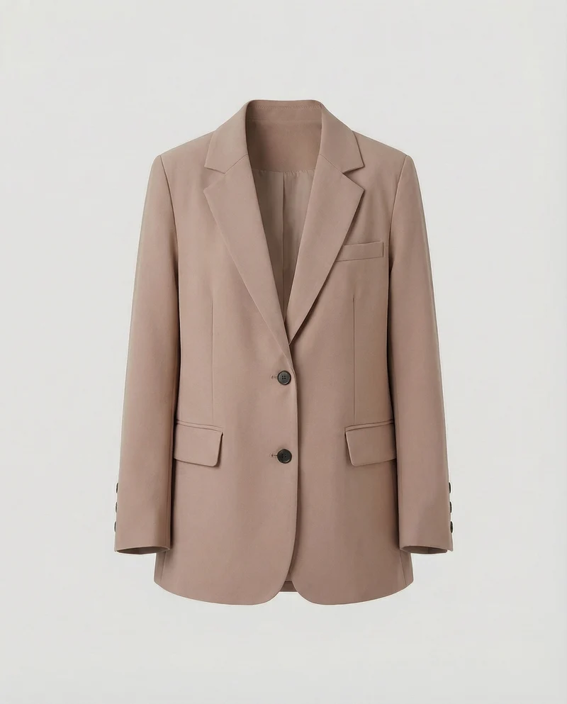 Damen Lässige Verlängerte Oversize-Sakko