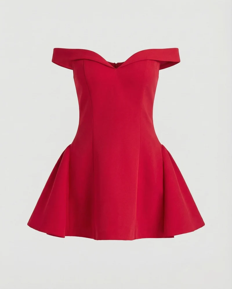 Damen Romantische Wiener-Nähte Korsett-Minikleid